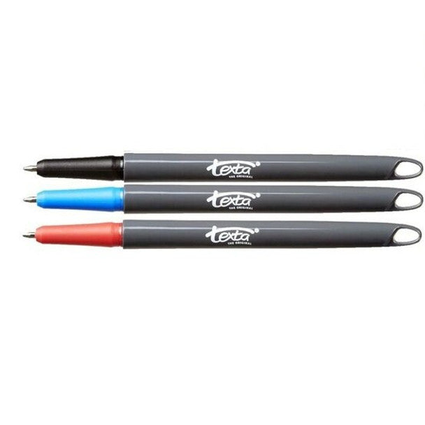 TEXTA BALLPOINT PEN MEDIUM ASSORTED PACK 3