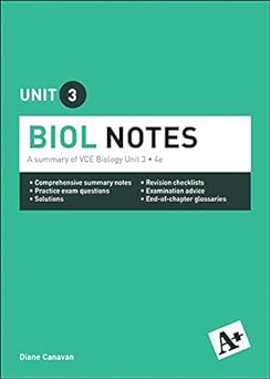 A+ Biology Notes Vce Unit 3: A Summary of Vce Biology Unit 3