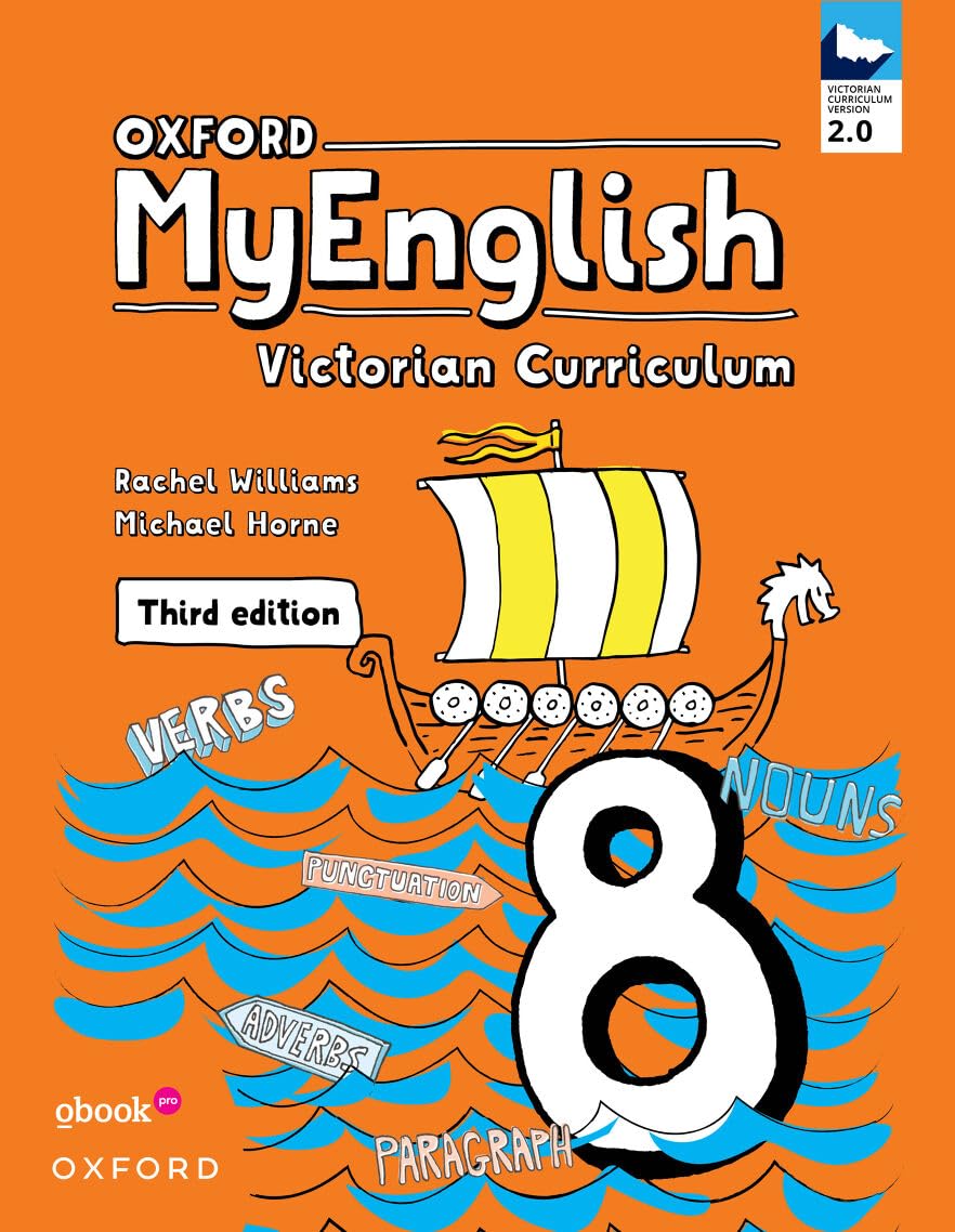 Oxford MyEnglish 8 VIC Student book + obook assess 2E