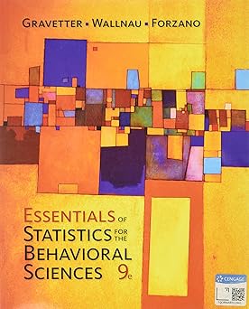Essentials of statistics for the behavioral sciences