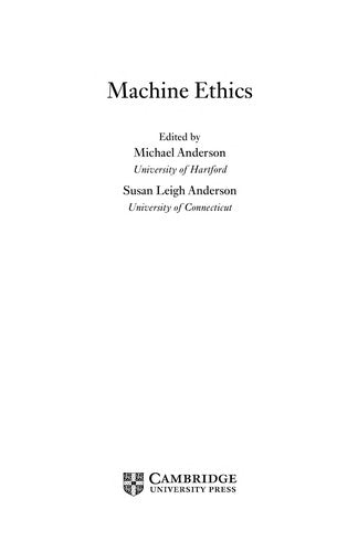 Machine Ethics