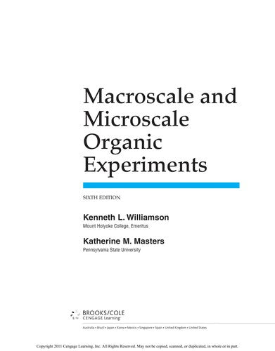 Macroscale and Microscale Organic Experiments