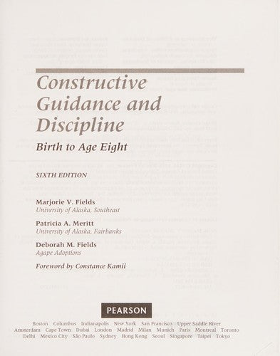 Constructive Guidance and Discipline Birth to Age Eight