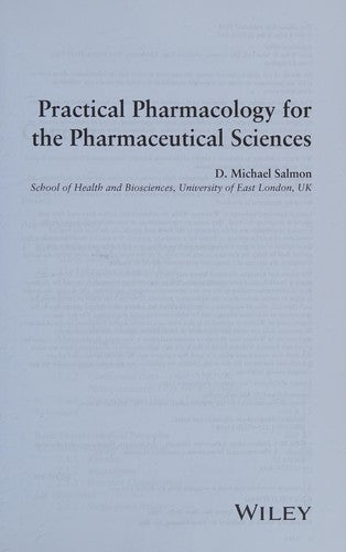 Practical Pharmacology for the Pharmaceutical Sciences