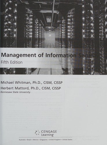 Management of Information Security