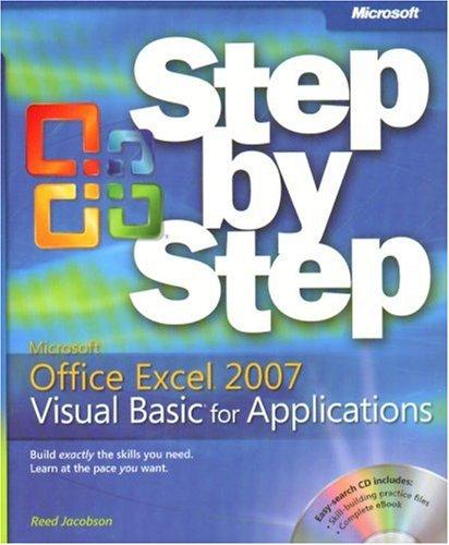 Microsoft Office Excel 2007 Visual Basic for Applications Step by Step