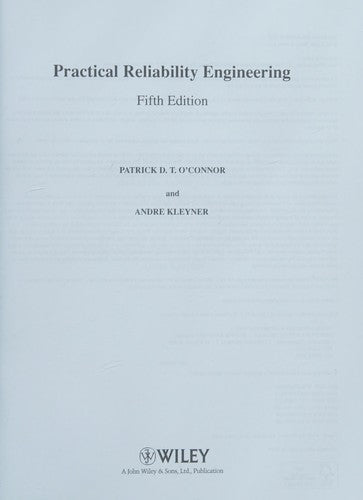 Practical Reliability Engineering