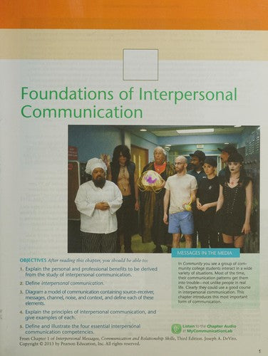 Interpersonal Messages Pearson New International Edition