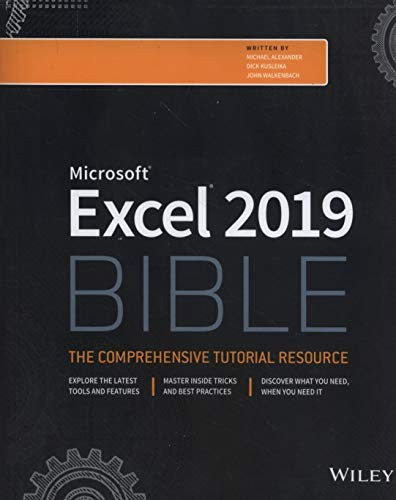 Excel 2019 Bible