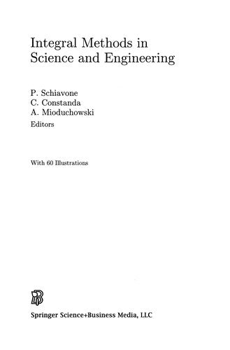 Integral Methods in Science and Engineering