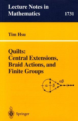 Quilts: Central Extensions, Braid Actions, and Finite Groups