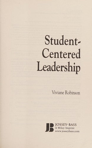 Student-Centered Leadership