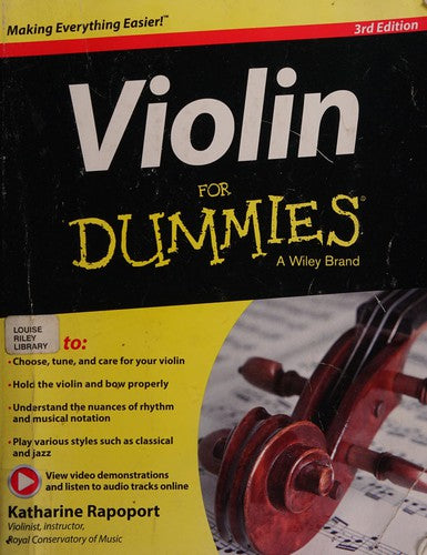 Violin For Dummies, Book + Online Video & Audio Instruction