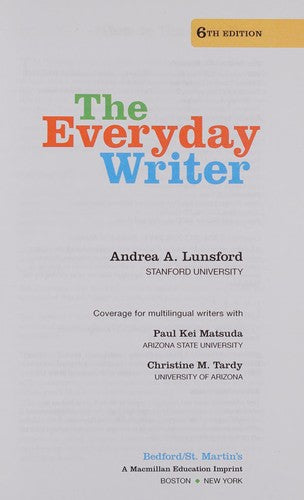 The Everyday Writer with 2016 MLA Update