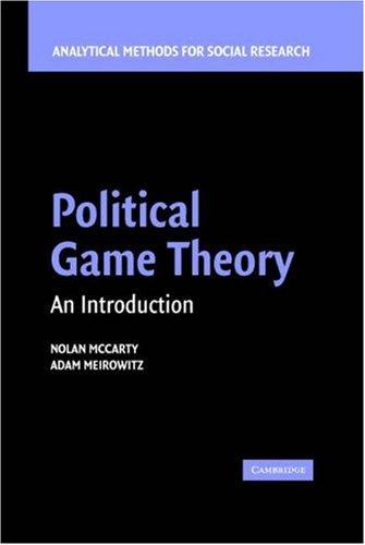 Political Game Theory An Introduction