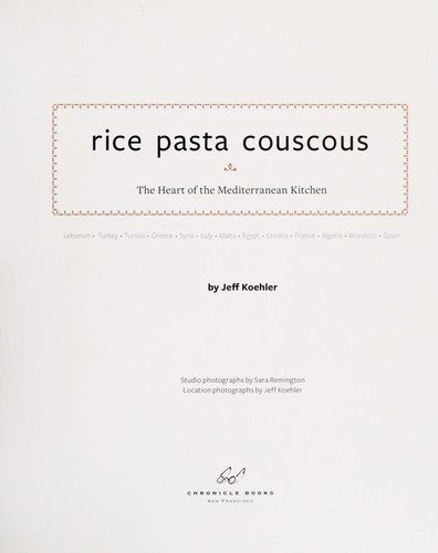 Rice Pasta Couscous