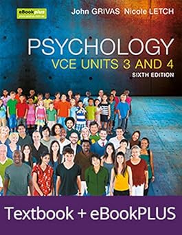 Psychology VCE Units 3&4 6E eBookPLUS & Print + StudyOn VCE Psychology U3&4 3E