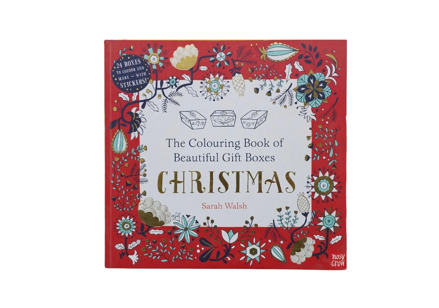 The Colouring Book of Beautiful Gift Boxes: Christmas (Colouring Book of Beautiful Boxes)