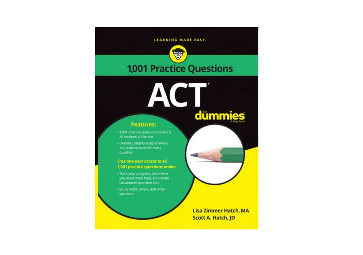 ACT: 1,001 Practice Questions for Dummies, (Paperback)
