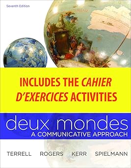 Wblm for Deux Mondes (Cahier D'Exercices)