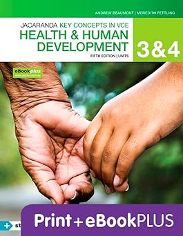 Jacaranda key concepts in VCE health & human development.