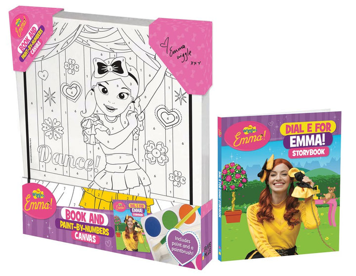 The Wiggles Emma!: Book and Paint by Numbers Canvas