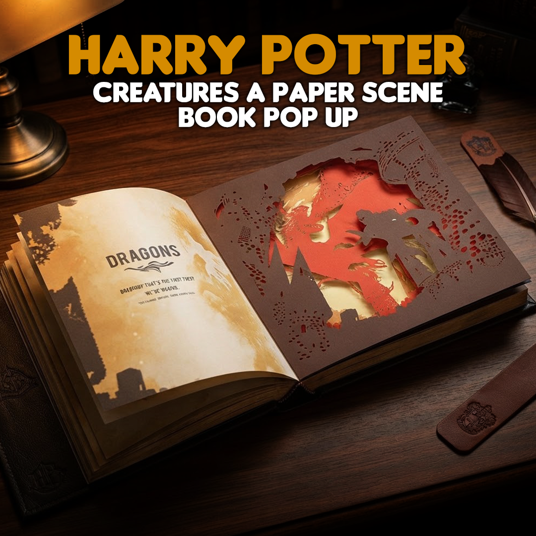 Harry Potter Creatures Paper Scene Book