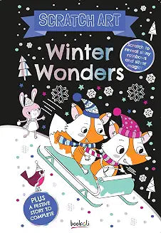 Winter wonders: scratch art