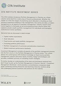 Portfolio Management in Practice, Volume 1, Set: Investment Management Workbook