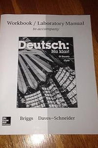 Workbook/Lab Manual for Deutsch: Na klar!