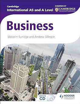 Cambridge International AS & A Level Business