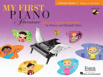 My First Piano Adventure for the Young Beginner Lesson Book C Skips on the Staff