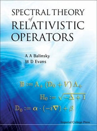 Spectral Analysis of Relativistic Operators