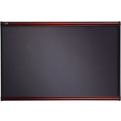 Quartet B447M Prestige Plus® 6x4 Diamond Mesh Fabric Bulletin Board - Mahogany