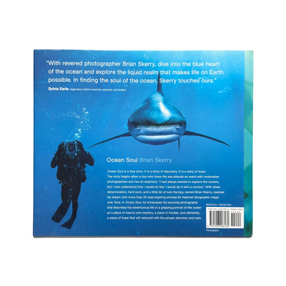 View of the back cover and ISBN information for this authentic imported copy of Ocean Soul.