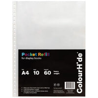 Colorhide Pocket Refills A4 Size 55 Microns Ref no. 2008011 10-Pack