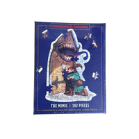 Dungeons and Dragons Mini Shaped Jigsaw Puzzle: the Mimic Edition 102-Piece Collectible Puzzle for All Ages