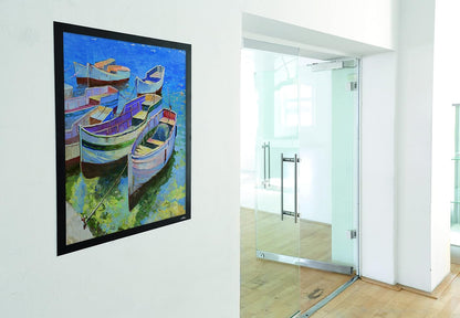 Durable Duraframe Poster, 50 x 70cm, Black, 499601, Self Adhesive Magnetic Poster Frame