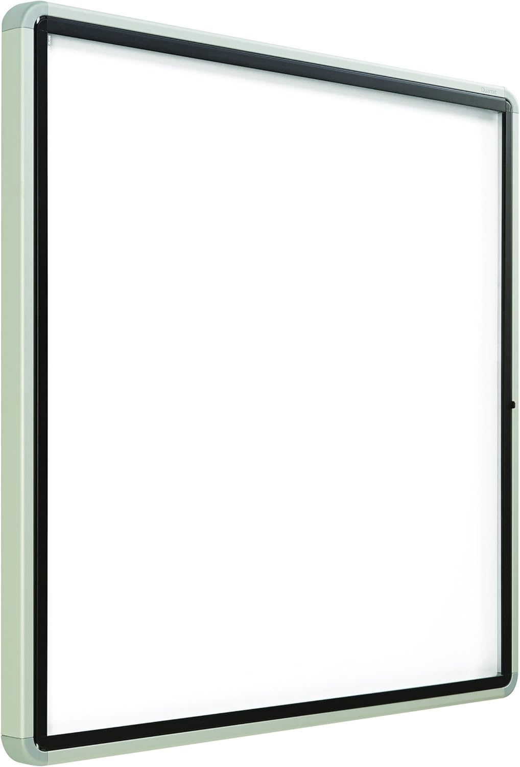 Quartet Enclosed Whiteboard/Dry Erase Board, Magnetic, 38" x 39", 12 Sheets, Outdoor, 1 Swing Door, Aluminum Frame (EEHM3938)