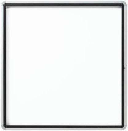 Quartet Enclosed Whiteboard/Dry Erase Board, Magnetic, 38" x 39", 12 Sheets, Outdoor, 1 Swing Door, Aluminum Frame (EEHM3938)