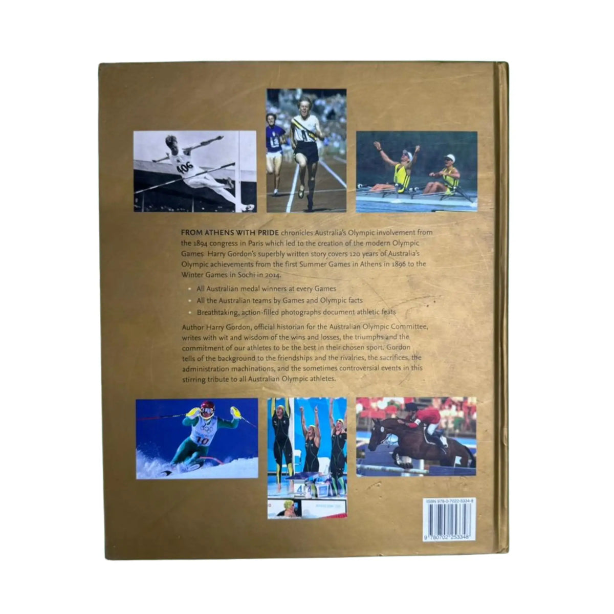 Back cover details of From Athens with Pride imported edition