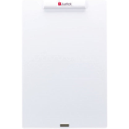 Justick by Smead, Frameless Mini Electro Dry-Erase Board with clear overlay, with Electro Surface Technology, White 400 mm X 600 mm