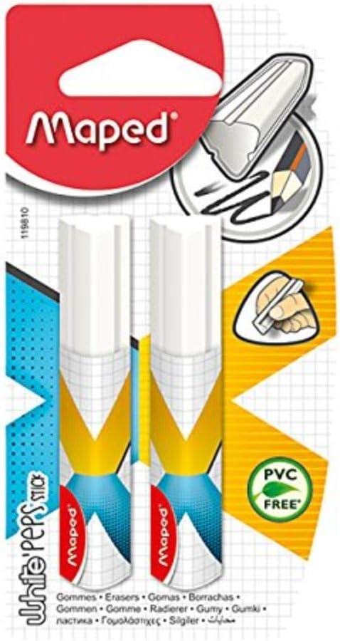 Maped Xpert Stick Eraser, Pack of 2