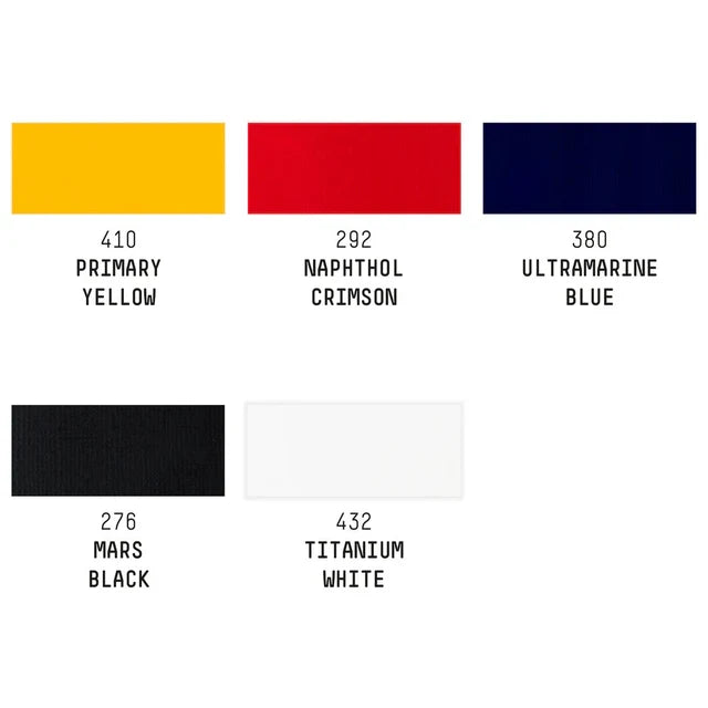 Liquitex Basics Acrylic Primary Paint Set 5