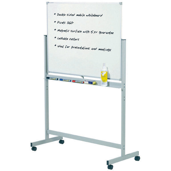 Whiteboard Quartet Penrite Mobile Slimline Magnetic Premium 1800x900mm