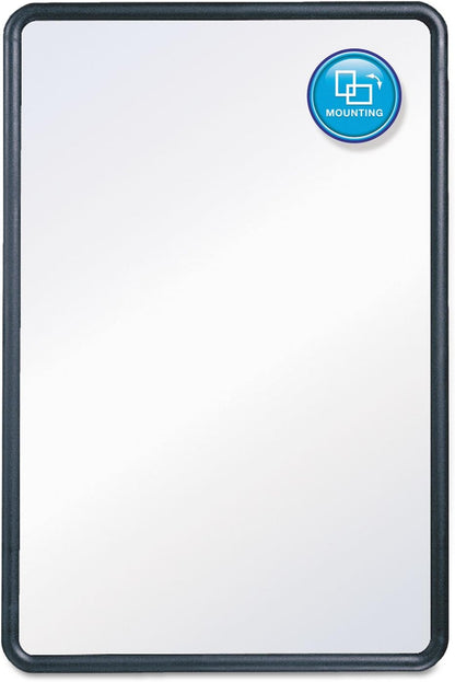 Quartet 7554 Contour Dry-Erase Board, Melamine, 48 x 36, White Surface, Black Frame