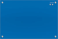 Quartet infinity Magnetic Glass Board Blue 900 x 600mm