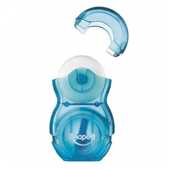 Maped Sharpener Eraser Combo Loopy Rubber PVC Free, High Quality