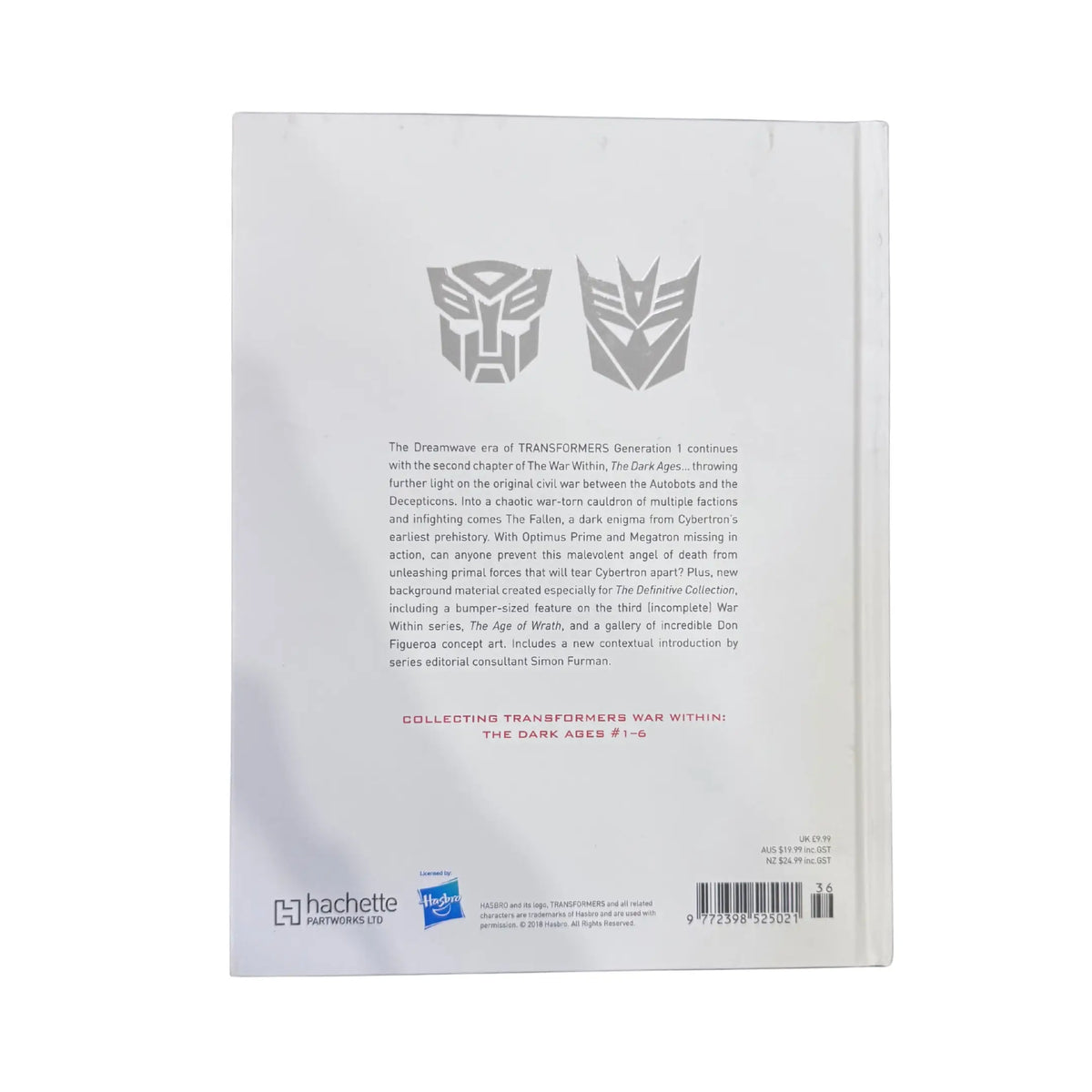TRANSFORMERS THE DEFINITIVE G1 COLLECTION VL:30 WAR WITHIN THE DARK AGES