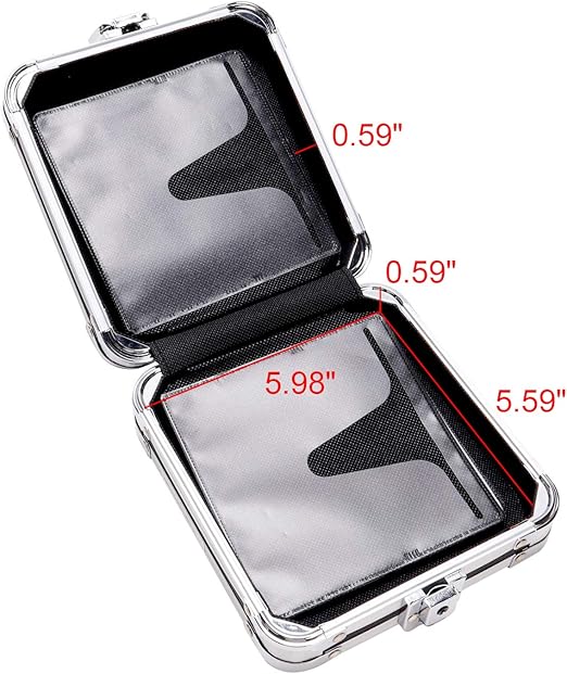 Leitz Vaultz CD DVD Hard Case Wallet 32 Disc Capacity Black + Sleeves, Supports over 120 KG of pressure without breaking